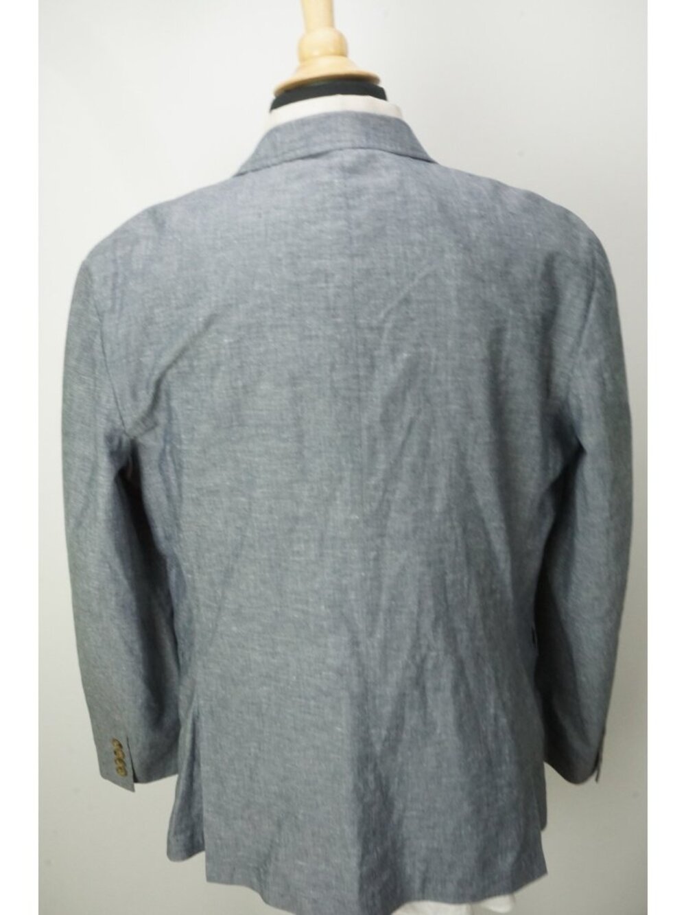 J. Crew Ludlow Cotton Linen Blend Blue Sport Coat Jacket Sz 44R - Picture 6 of 10